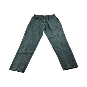 Lee‎ Jeans Mens Blue Dark Wash Mid Rise Straight Leg Regular Fit Ankle Casual